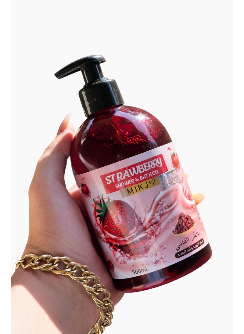 Shower Gel with Aker Fassi and Cheesecake – Body Toning and Firming – Deep Hydration – Luxurious Fruity Scent – ​​500ml - Image 2